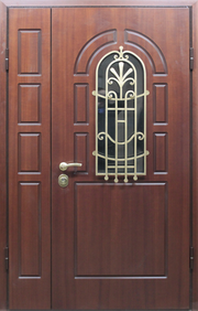 Дверь с ковкой   арт. пд.34