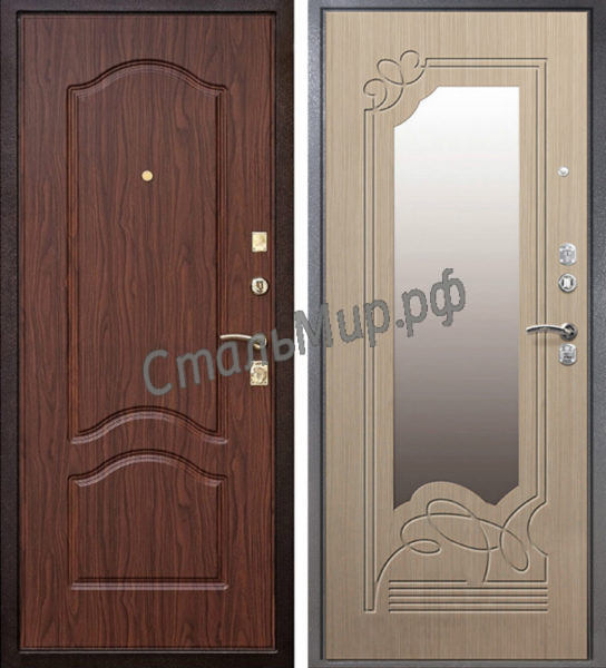 Дверь МДФ с зеркалом арт.м-37