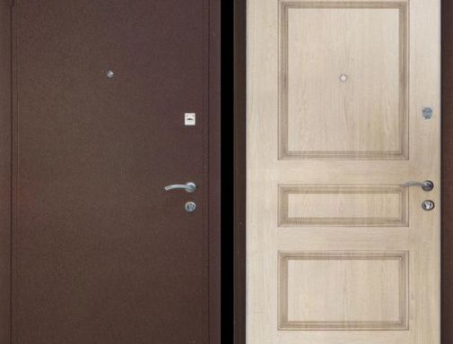 Дверь порошковое напыление и МДФ(трёхконтурная)  арт. тку-6