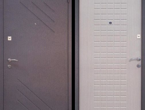 Дверь порошковое напыление и МДФ (трёхконтурная)  арт.тку-8