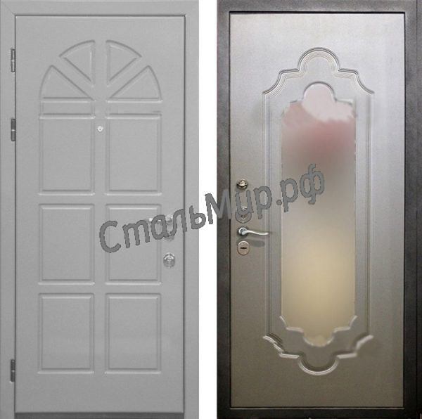 Дверь  МДФ с зеркалом  арт. дз-1